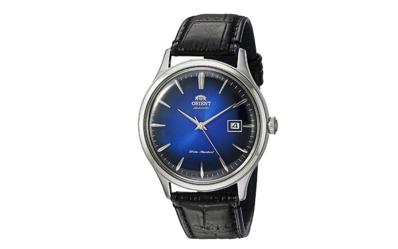 Orient Bambino Version IV Japanese Automatic Stainless Steel and Leather Watch