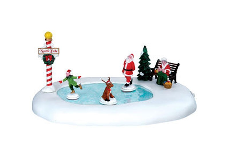 Coventry Cove by Lemax Christmas Village Accessory, North Pole Ice Follies, B/O 