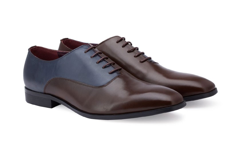 The Stockbridge Brown Navy Men Shoes
