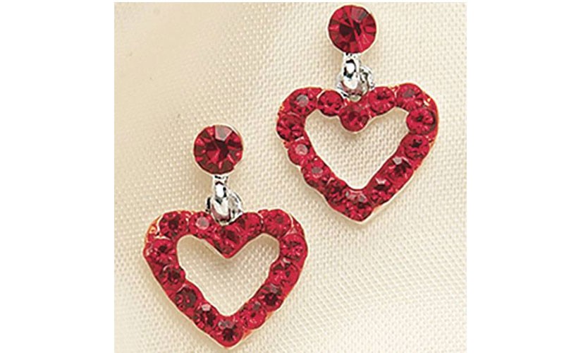 Red Heart Earrings