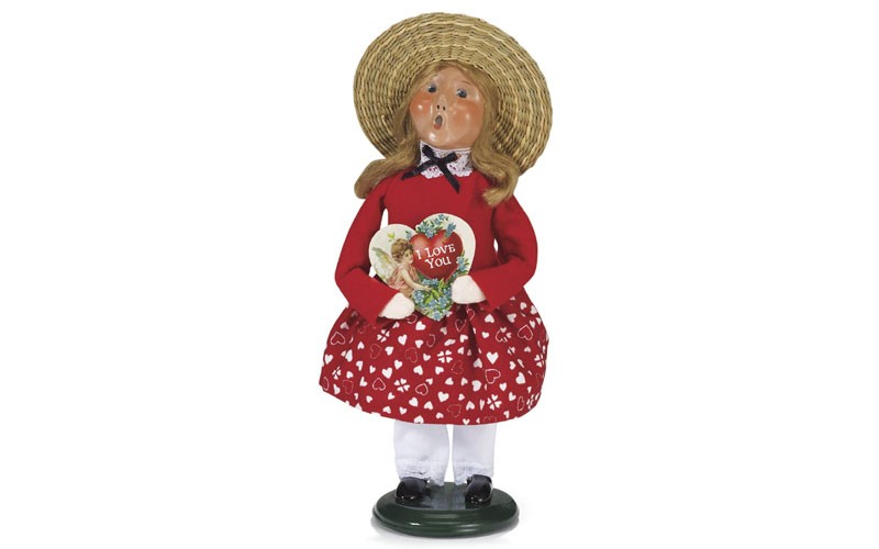 Byers Choice Valentine Collectible Girl