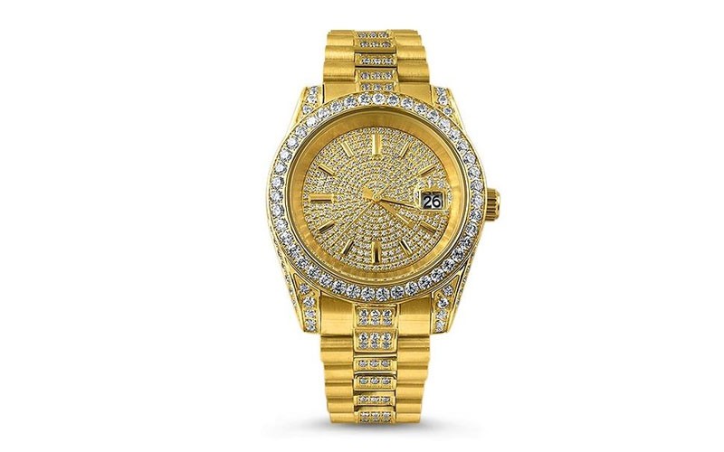 The Executive Gold Steel Watch For Womens