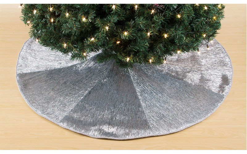 Jaclyn Smith Midnight Clear Blue Tree Skirt, 52'