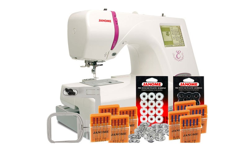 Janome Memory Craft 350E Embroidery Machine w/ Free Bonus