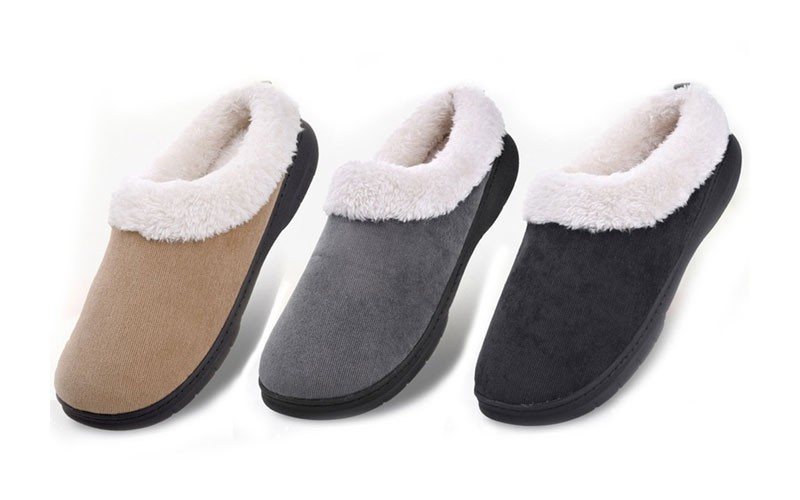 MK Belted Collection Men's Memory Foam Indoor Outdoor Slippers