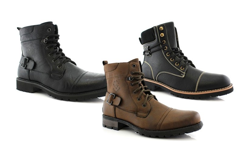 Polar Fox Fabian and Nicholas Mens Combat Boots