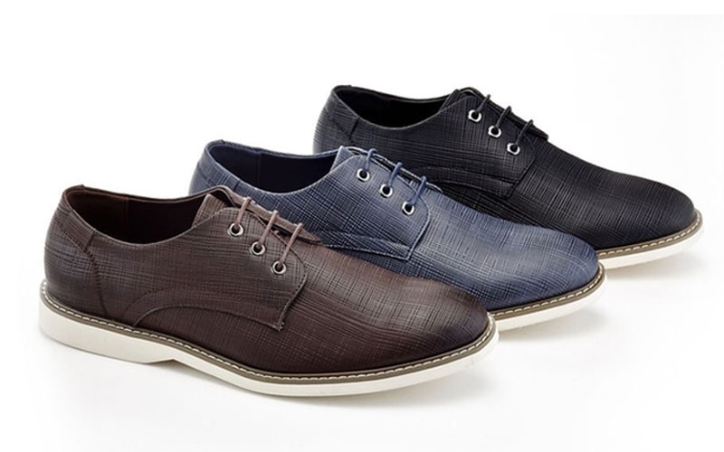 Franco Vanucci Vince Mens Texture Casual Oxfords