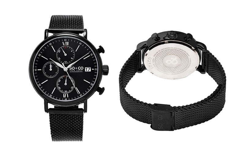 New York Men's Mesh Chronograph Watch Collection