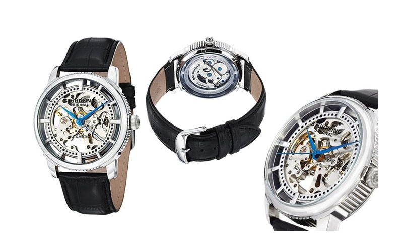 Stuhrling Mens Skeletonized Legacy Dress Watch