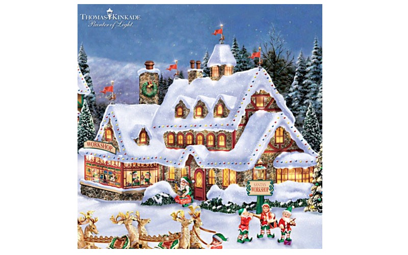 Thomas Kinkade Illuminated North Pole Village Collec