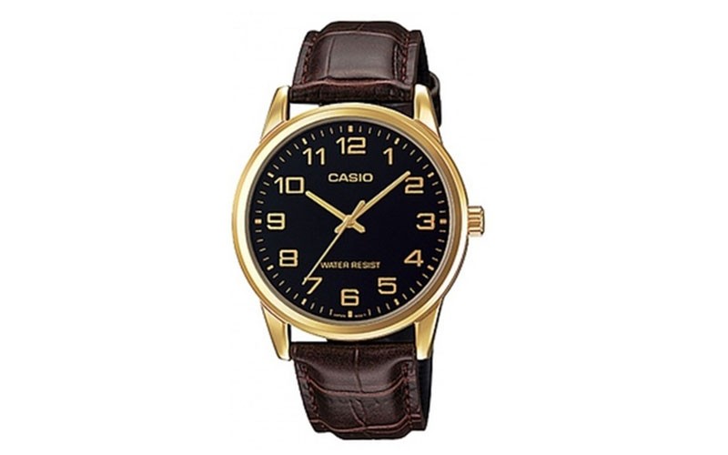 Casio Leather Mens Watch
