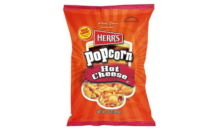 Herr's Hot Cheese Flavored Popcorn 1 oz Bags
