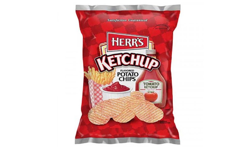 Herr's Potato Chips Ketchup Flavored 1 Oz