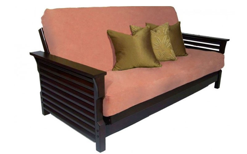Venetian Wall Hugger in Black Walnut Finish Sofa