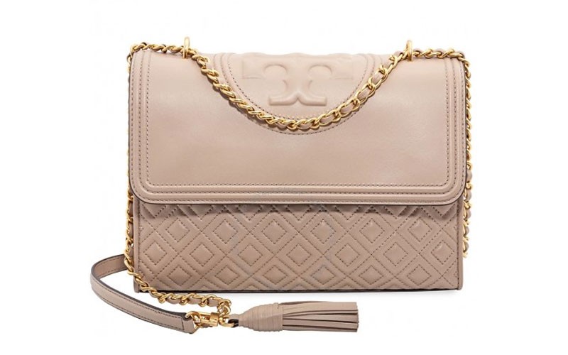 Tory Burch Fleming Convertible Leather Shoulder Bag