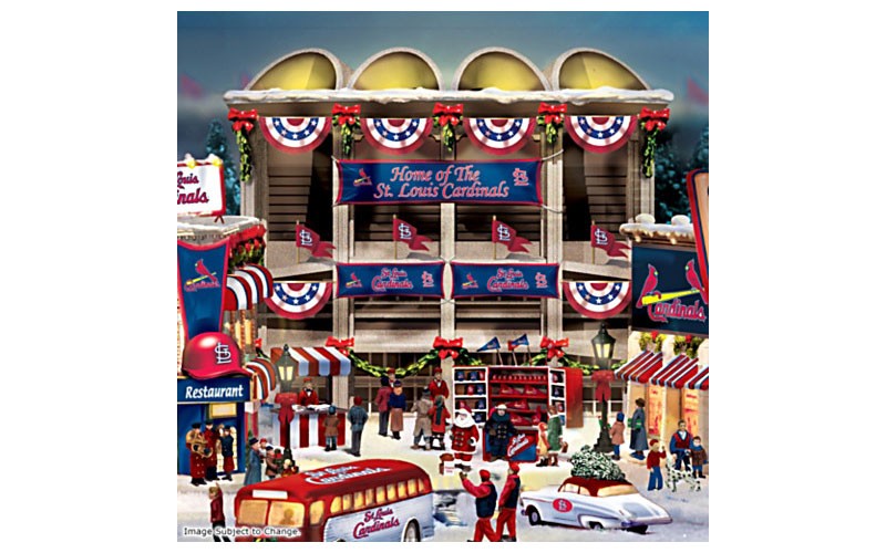  St. Louis Cardinals Illuminated Christmas Village Co