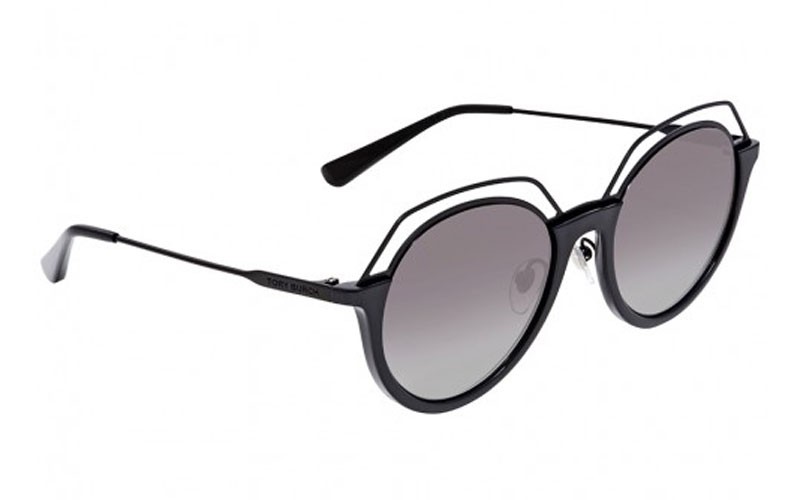 Tory Burch Grey Gradient Round Unisex Sunglasses