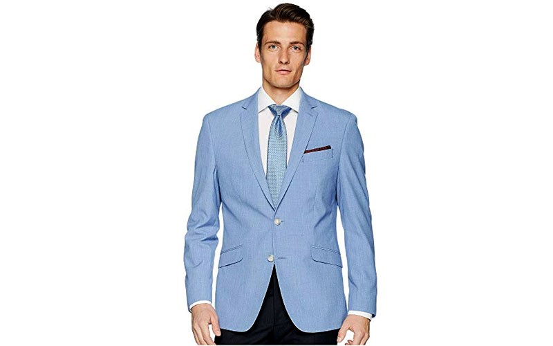 Kenneth Cole Reaction Chambray Mens Sport Coat