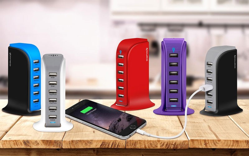 Aduro PowerUp 40-Watt 6-Port USB Charging Station