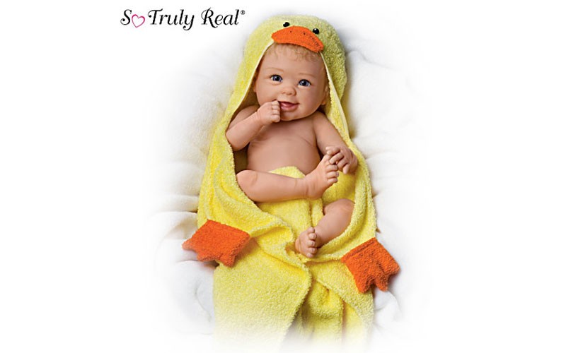 Linda Murray Rub-A-Dub-Dub Baby Doll With Bath Accessories