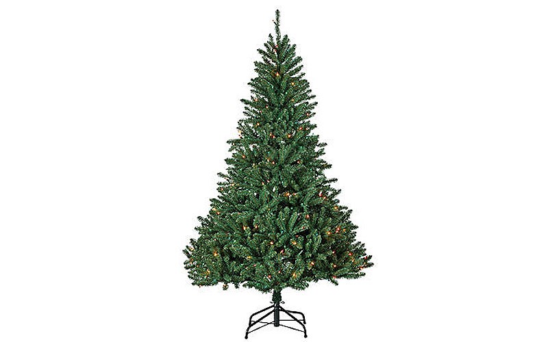 6' Pre-Lit Marywood Pine Christmas Tree - Multi-Color