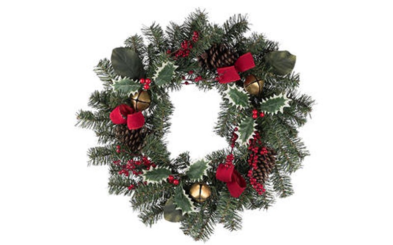  Jaclyn Smith 24 Bow Bell Wreath