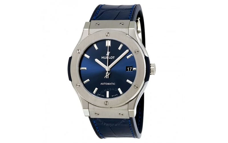 Classic Fusion Blue Sunray Dial Titanium Automatic Men's Watch