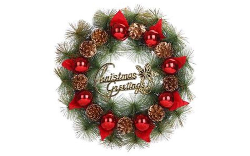 Blancho Bedding Christmas Wreaths Garlands Xmas Wreaths Door Wreaths Red