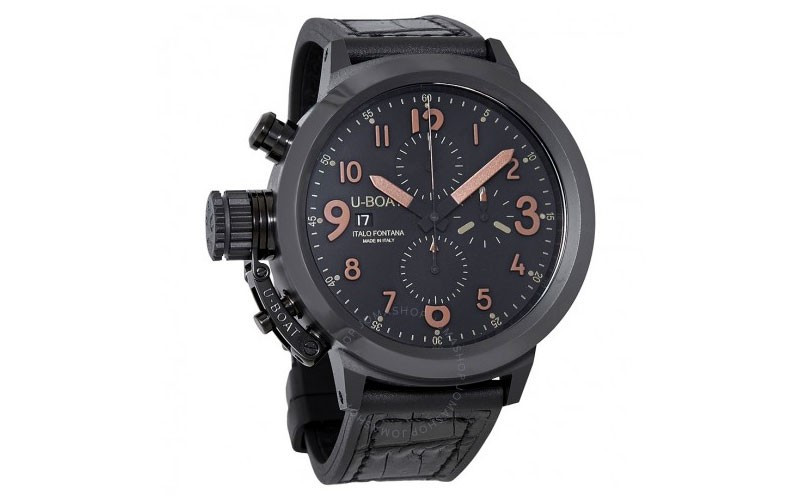 U Boat Flightdeck Automatic Chronograph Black Dial Men's Watch