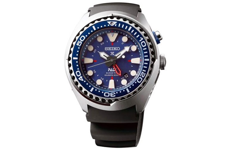 Seiko Prospex Kinetic Special Edition Blue Dial Black Silicone Strap Mens Watch