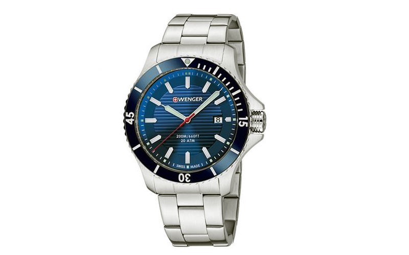 Wenger Sea Force Blue Dial Mens Dive Watch 