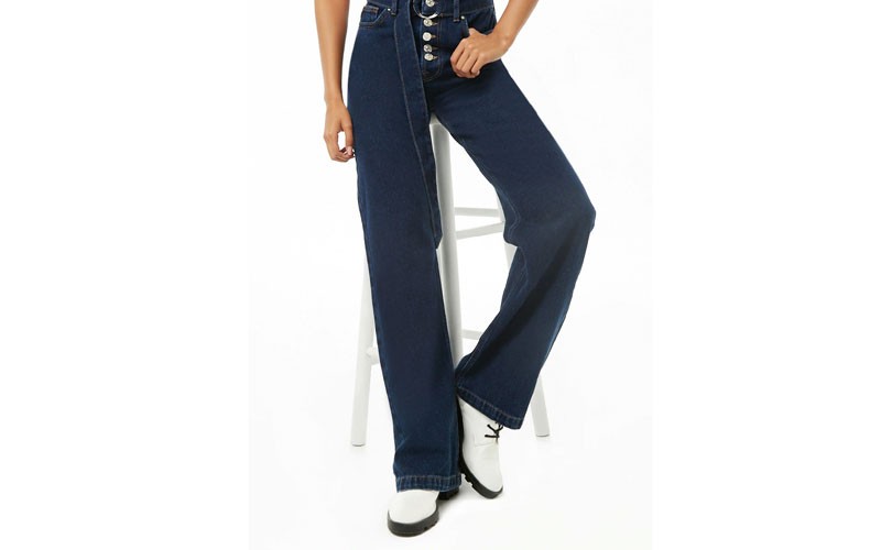 ButtonFly WideLeg Women Jeans