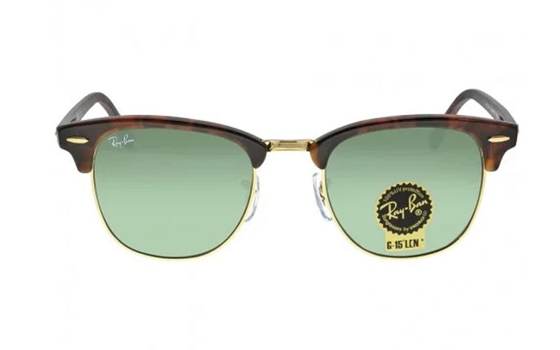 Rayban Ray-Ban Clubmaster Tortoise Arista 51mm Sunglasses