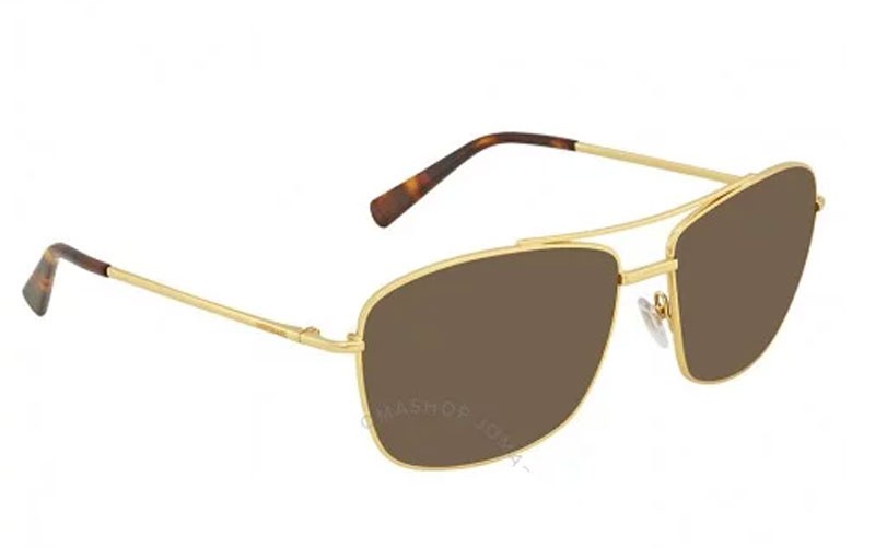 Montblanc Brown Aviator Mens Sunglasses