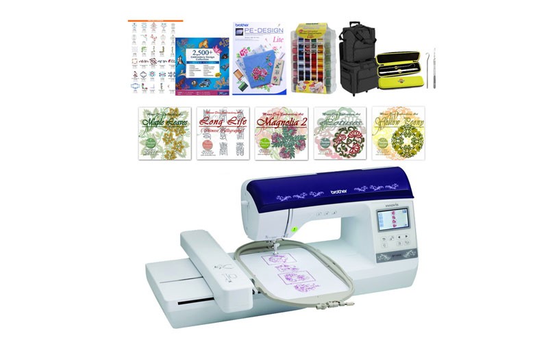 Brother BP1400E Embroidery Machine Bundle with 138 Built in Embroidery