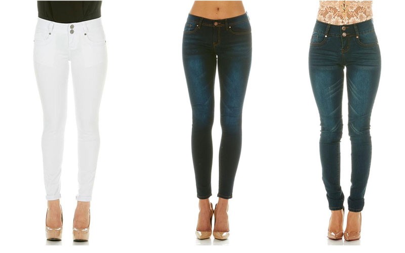 Cover Girl Womens Mid-Rise Skinny Jeans