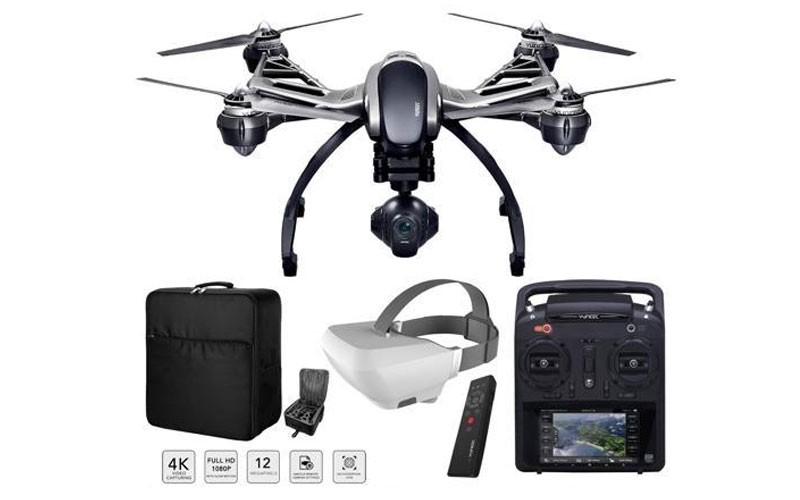 Yuneec Typhoon 4K Q500 Hexacopter Drone Wizard Wand SkyView Headset Backpack