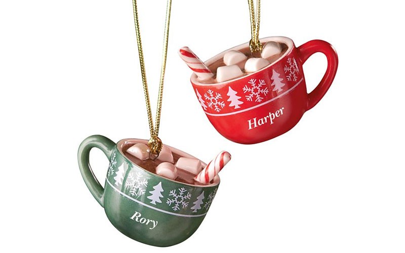 Forever Friends Hot Cocoa Mug 2-piece Ornament Set by Lenox