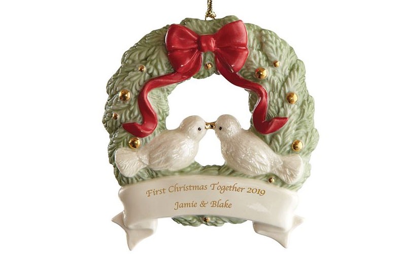 First Christmas Together Wreath Ornament by Lenox