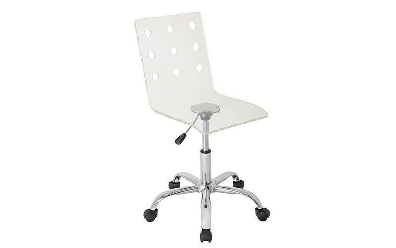 LumiSource OFC-TW-SWISS CL Swiss Acrylic Office Chair 