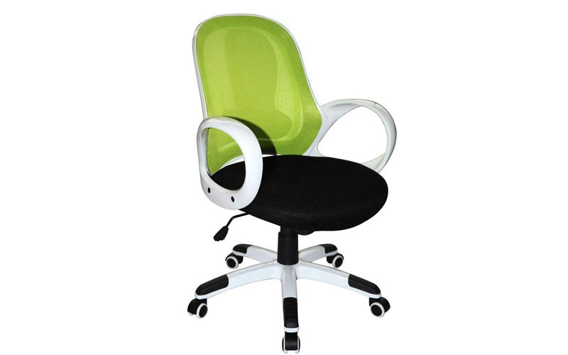 Boraam 97919 Nelson Adjustable Modern Office Chair Lime Green & Black One Size