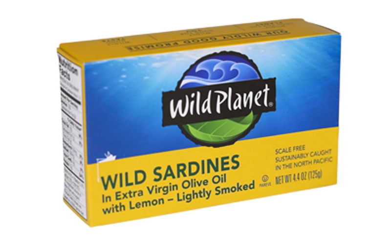 Wild Planet Wild Sardines In Extra Virgin Olive Oil with Lemon 4.4 oz Cans