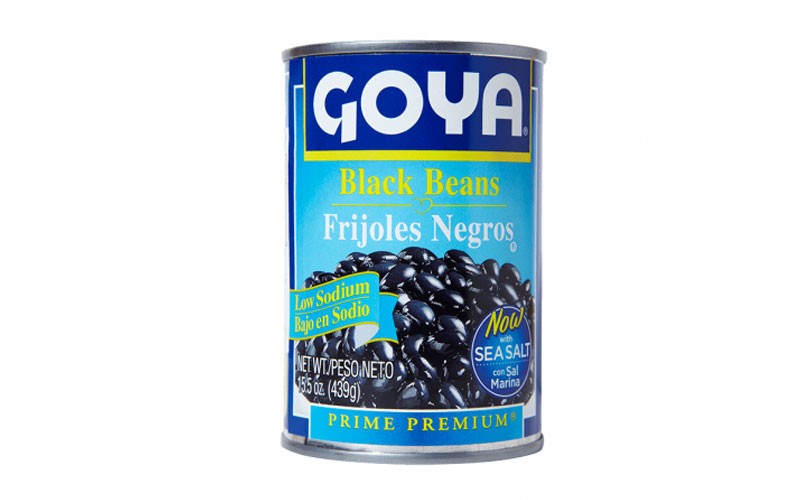 Goya Prime Premium Low Sodium Black Beans 15.5 oz Can Single Pack
