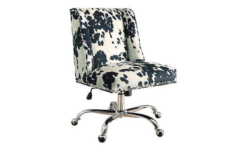 Bayden Hill Draper Office Chair Udder Madness Black Chrome Base