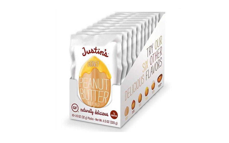 Justin's Honey Peanut Butter 1.15 oz Squeeze Packs Pack of 10