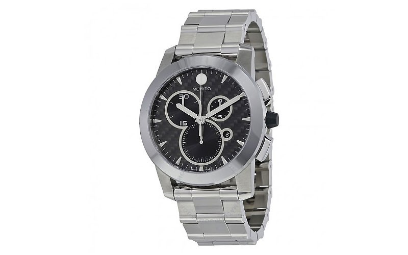 Vizio Black Carbon Fiber Stainless Steel Men's Watch