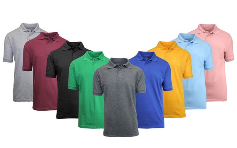 Mens Pique Polos (3-Pack)