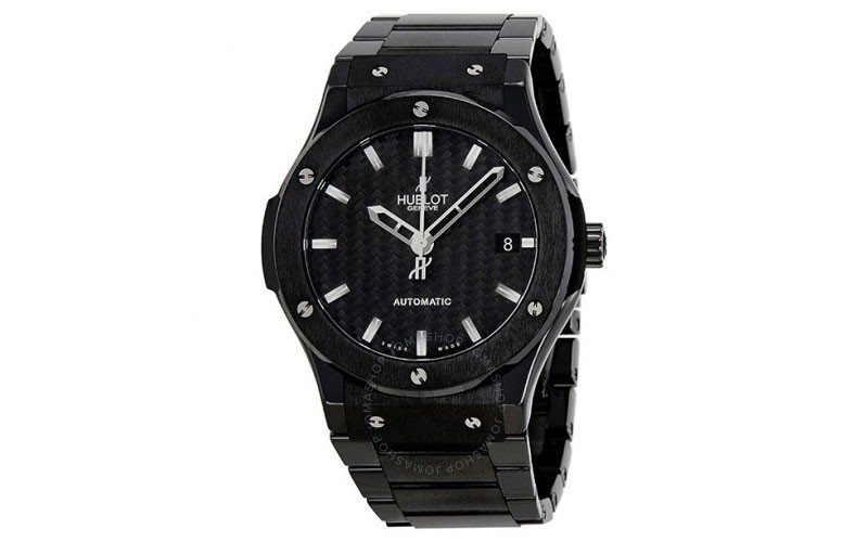 Hublot Classic Fusion Carbon Fiber Dial Black Ceramic Mens Watch 511CM1770CM