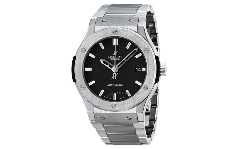 Hublot Classic Fusion Mat Black Dial Titanium Mens Watch