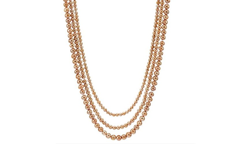 Ivory & Gold Pearl Necklace by Lenox